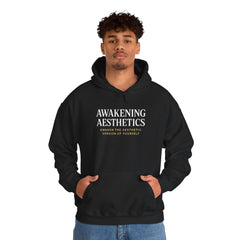Awakening Aesthetics Gym Hoodie for Men & Women | Athletic Pullover with Kangaroo Pocket | 50/50 Cotton - Poly Blend | Comfortable, Stylish & Ethically Made | Unisex Classic Fit - Awakening Aesthetics