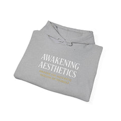 Awakening Aesthetics Gym Hoodie for Men & Women | Athletic Pullover with Kangaroo Pocket | 50/50 Cotton-Poly Blend | Comfortable, Stylish & Ethically Made | Unisex Classic Fit - Awakening Aesthetics