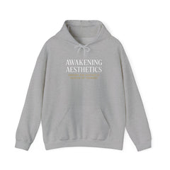 Awakening Aesthetics Gym Hoodie for Men & Women | Athletic Pullover with Kangaroo Pocket | 50/50 Cotton-Poly Blend | Comfortable, Stylish & Ethically Made | Unisex Classic Fit - Awakening Aesthetics