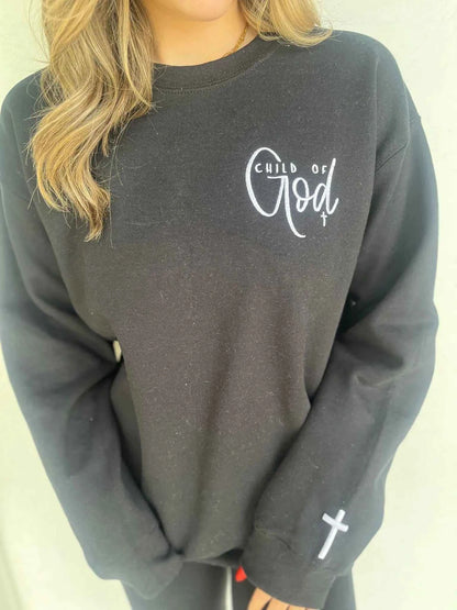 Child of God Christian Clothing Black Sweatshirt