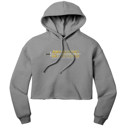 Bella Crop Fleece Hoodie For Women
