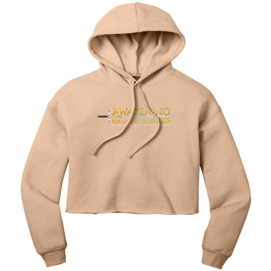 Bella Crop Fleece Hoodie For Women