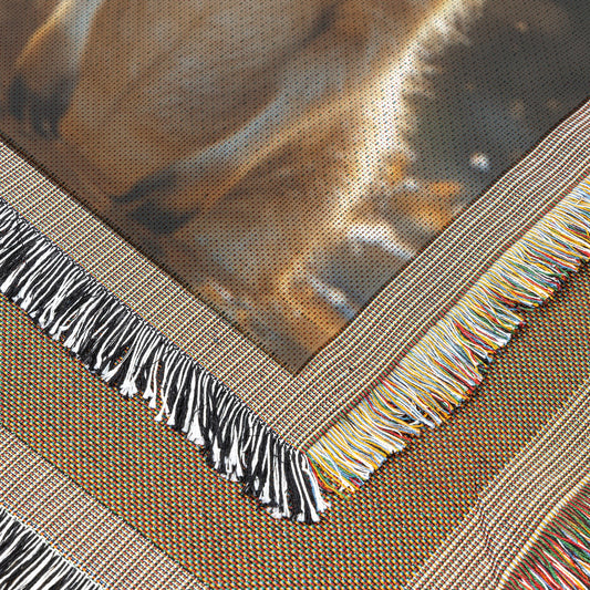 Adorable Kangaroo Woven Throw Blanket  Australian Outback Wildlife Decor Perfect for Nature & Animal Lovers Cozy Home Living Room or Office Accent - Awakening Righteousness
