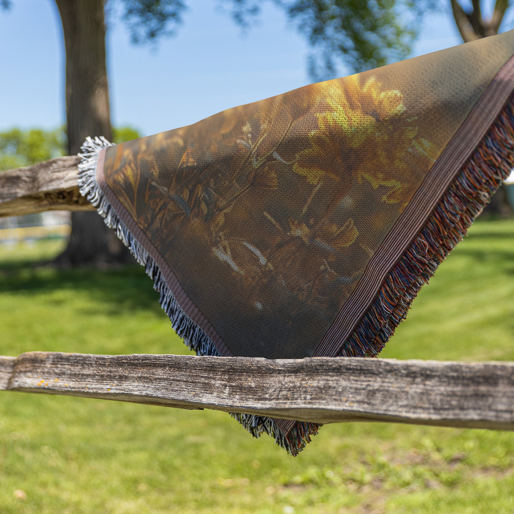 Baby Zebra in Flower Field Throw Blanket Cozy Woven Comfort Blanket with Serene Sunset Glow Nature Inspired Blanket for Tranquil Spaces - Awakening Righteousness