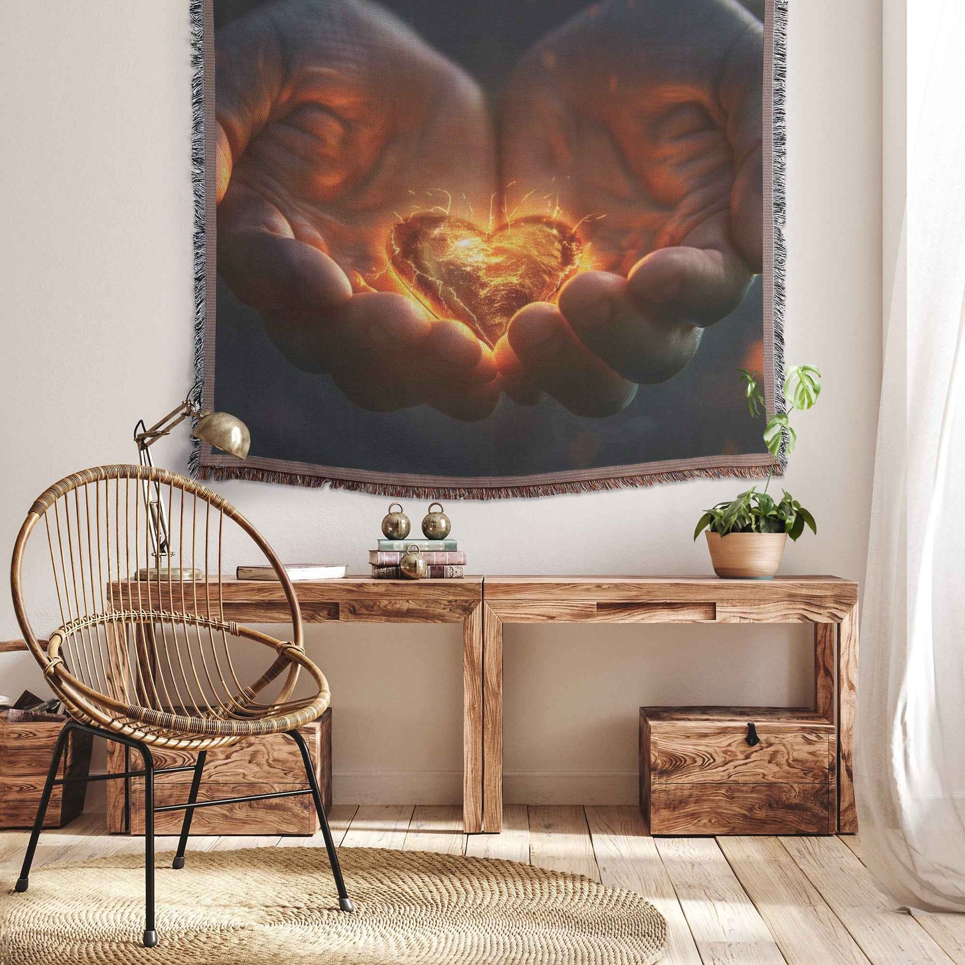 Boundless Love of God Christian Throw Blanket  Cozy Woven Kids Comfort Blanket with Divine Love  Holy Faith-Inspired Prayer Healing Blanket For Children