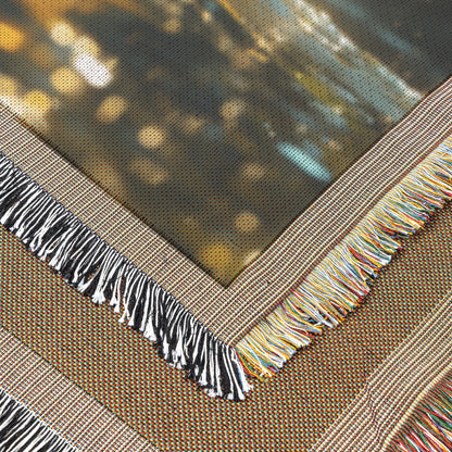 Brown Bear Swimming in Forest River Throw Blanket  Cozy Woven Kids Comfort Blanket with Natural Majesty  Wildlife-Inspired Prayer Healing Blanket for Children - Awakening Righteousness