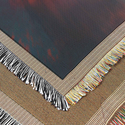Colorful Sunset Over Ocean with Noah's Ark Christian Throw Blanket  Cozy Woven Kids Comfort Blanket with Hope  Holy Faith Inspired Prayer Healing Blanket for Children