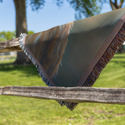 Cute Owl Throw Blanket  Cozy Woven Kids Comfort Blanket with Peaceful Nature  Serene Forest-Inspired Prayer Healing Blanket for Children - Awakening Righteousness