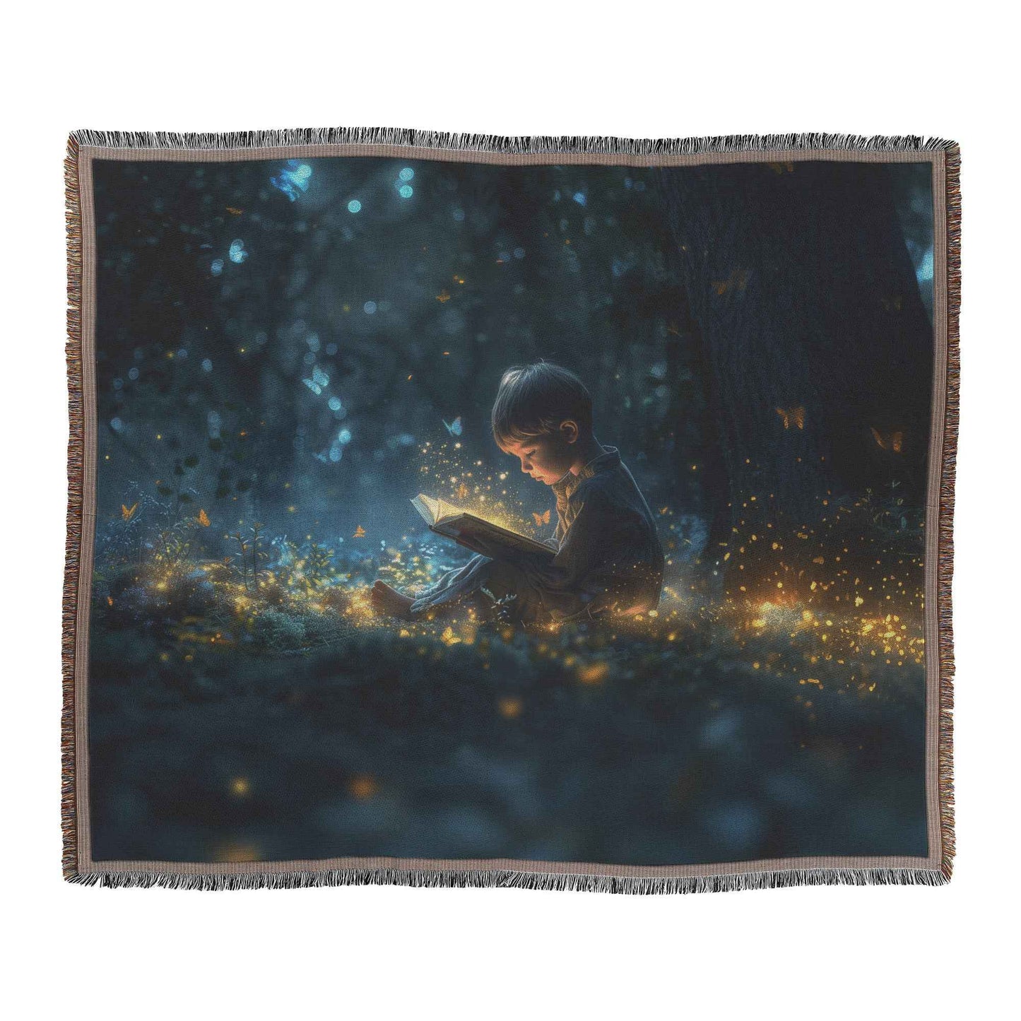 Enchanted Forest Storytime Christian Throw Blanket  Cozy Woven Kids Comfort Blanket with Imagination and Wonder  Holy Faith Inspired Prayer Healing Blanket for Children