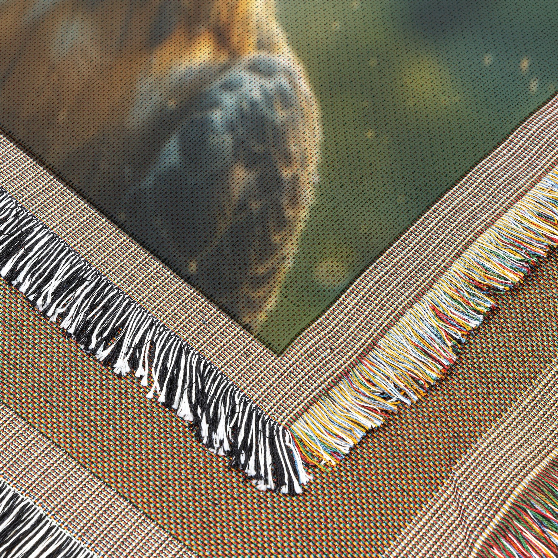 Majestic Eagle with Raindrops Throw Blanket  Cozy Woven Kids Comfort Blanket with Powerful Wildlife Scene  Nature-Inspired Prayer Healing Blanket for Children - Awakening Righteousness