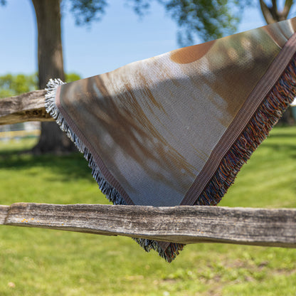 Playful Dolphins Woven Throw Blanket  Vibrant Ocean Wildlife Decor Perfect for Nature & Ocean Lovers Cozy Home Living Room or Office Accent - Awakening Righteousness