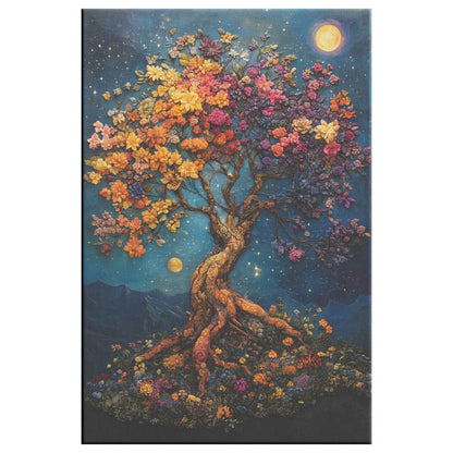 Beautiful Biblical Tree Of Life In The Garden Of Eden   Christian Canvas Wall Art