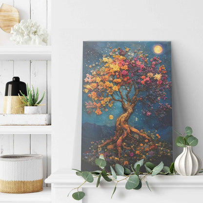 Beautiful Biblical Tree Of Life In The Garden Of Eden   Christian Canvas Wall Art