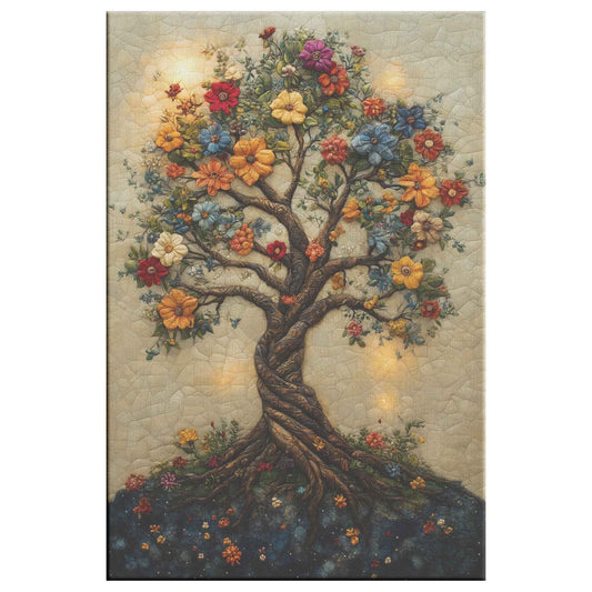 Tree Of Life In The Holy Garden Of Eden   Christian Canvas Wall Art