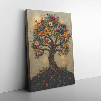 Tree Of Life In The Holy Garden Of Eden   Christian Canvas Wall Art