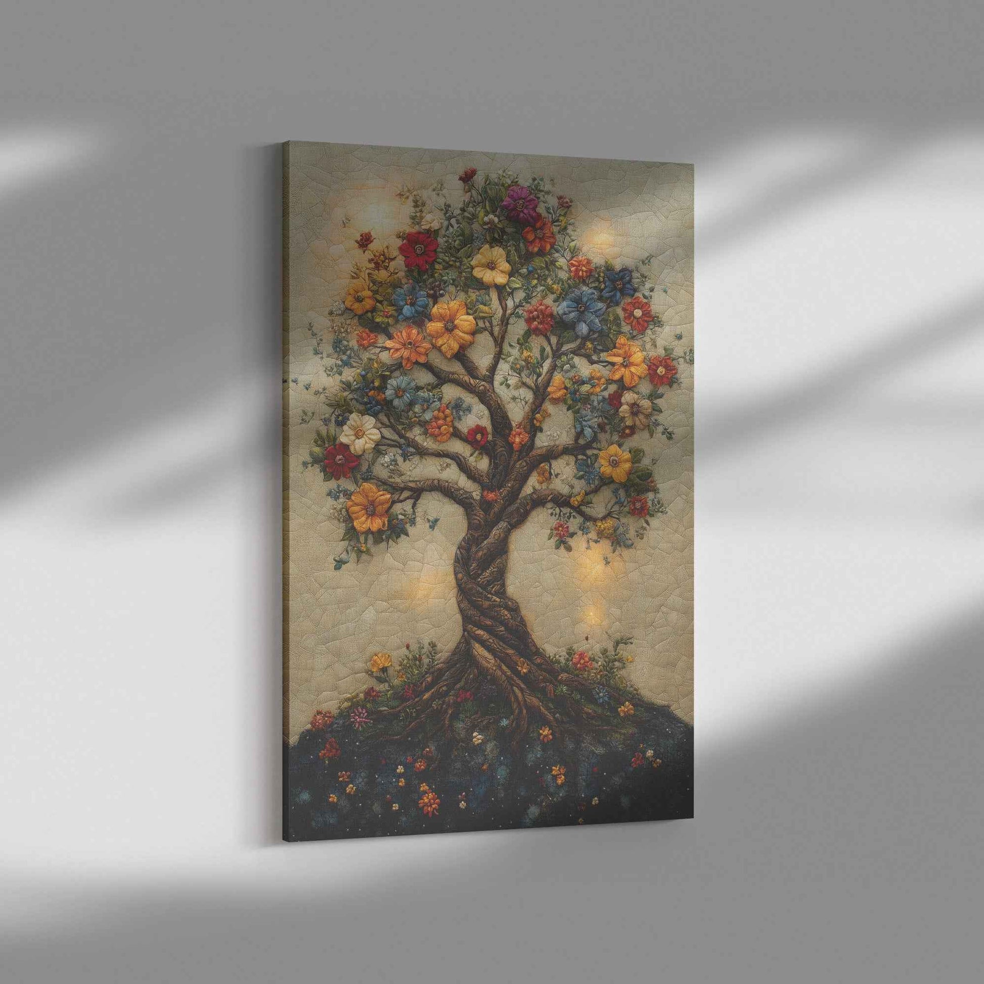 Tree Of Life In The Holy Garden Of Eden   Christian Canvas Wall Art