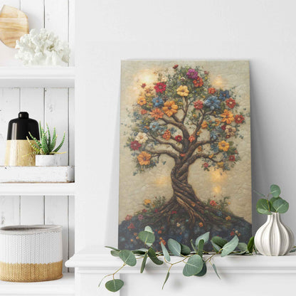 Tree Of Life In The Holy Garden Of Eden   Christian Canvas Wall Art