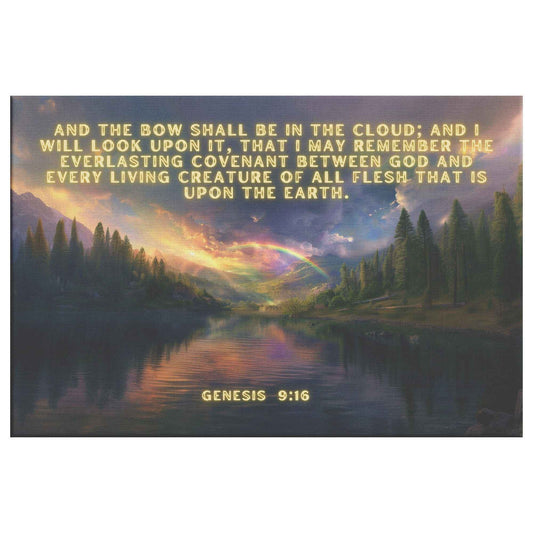 Canvas Art Genesis 916 God and every living creature of all flesh that is upon the earth.