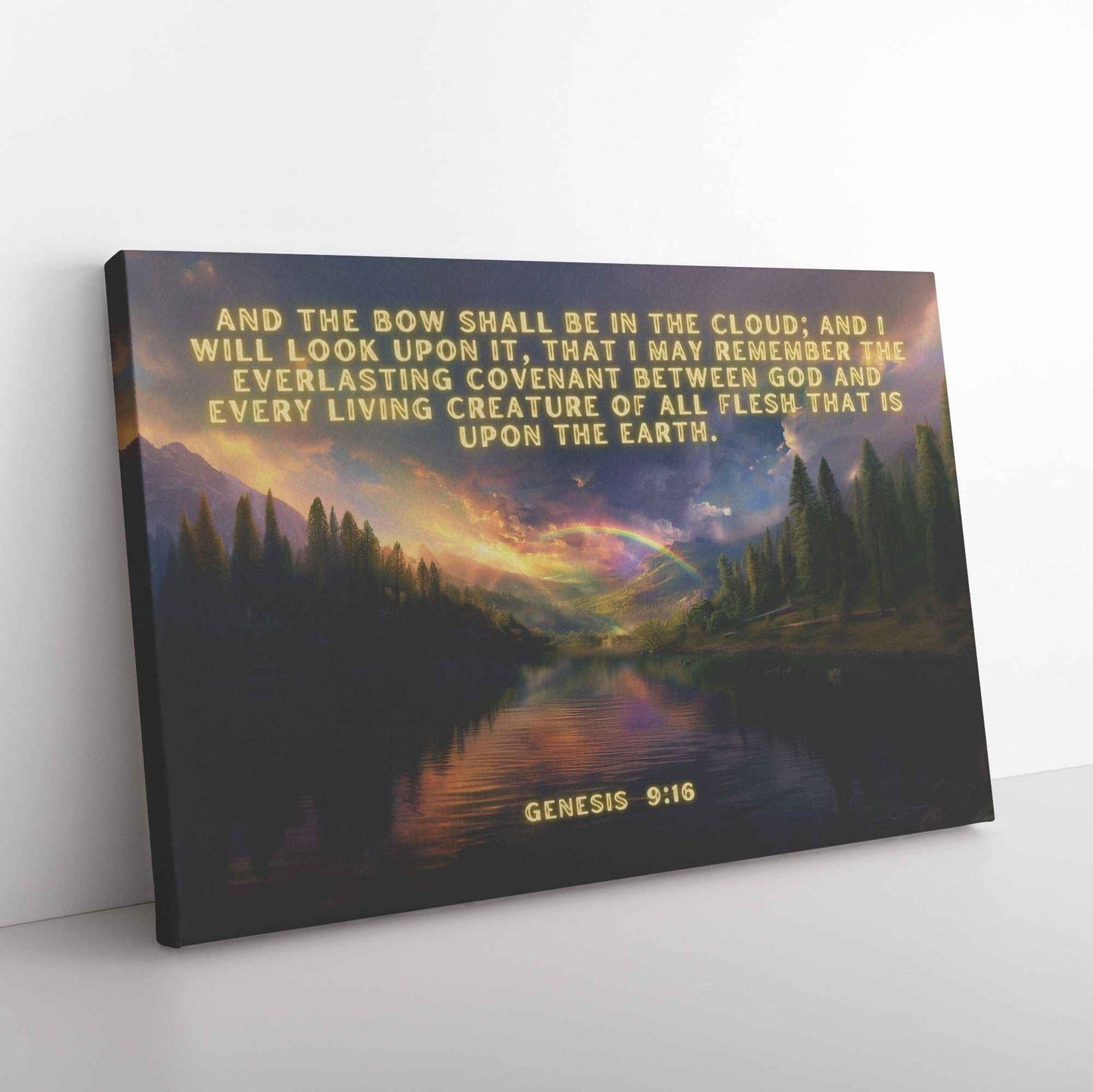 Canvas Art Genesis 916 God and every living creature of all flesh that is upon the earth.