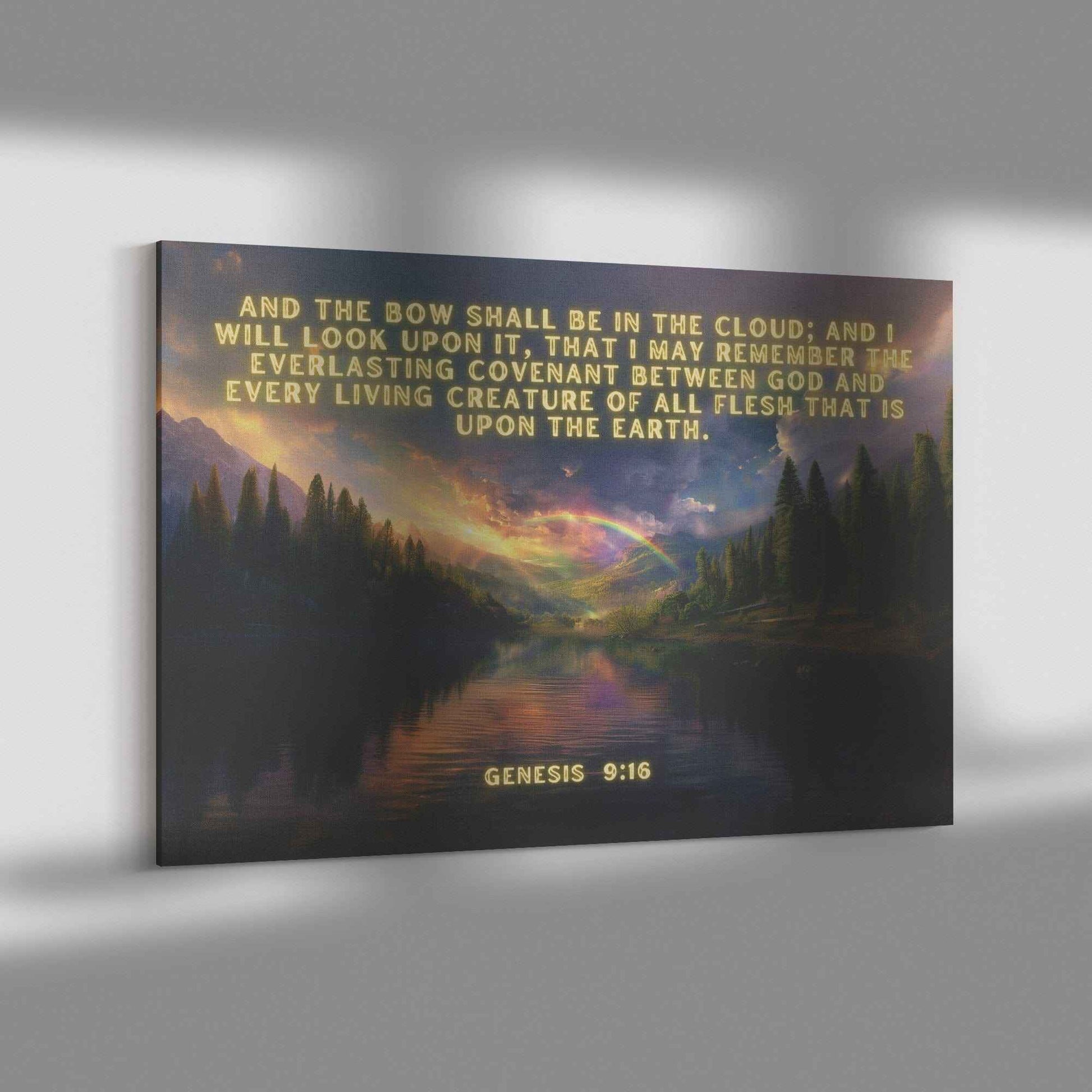 Canvas Art Genesis 916 God and every living creature of all flesh that is upon the earth.