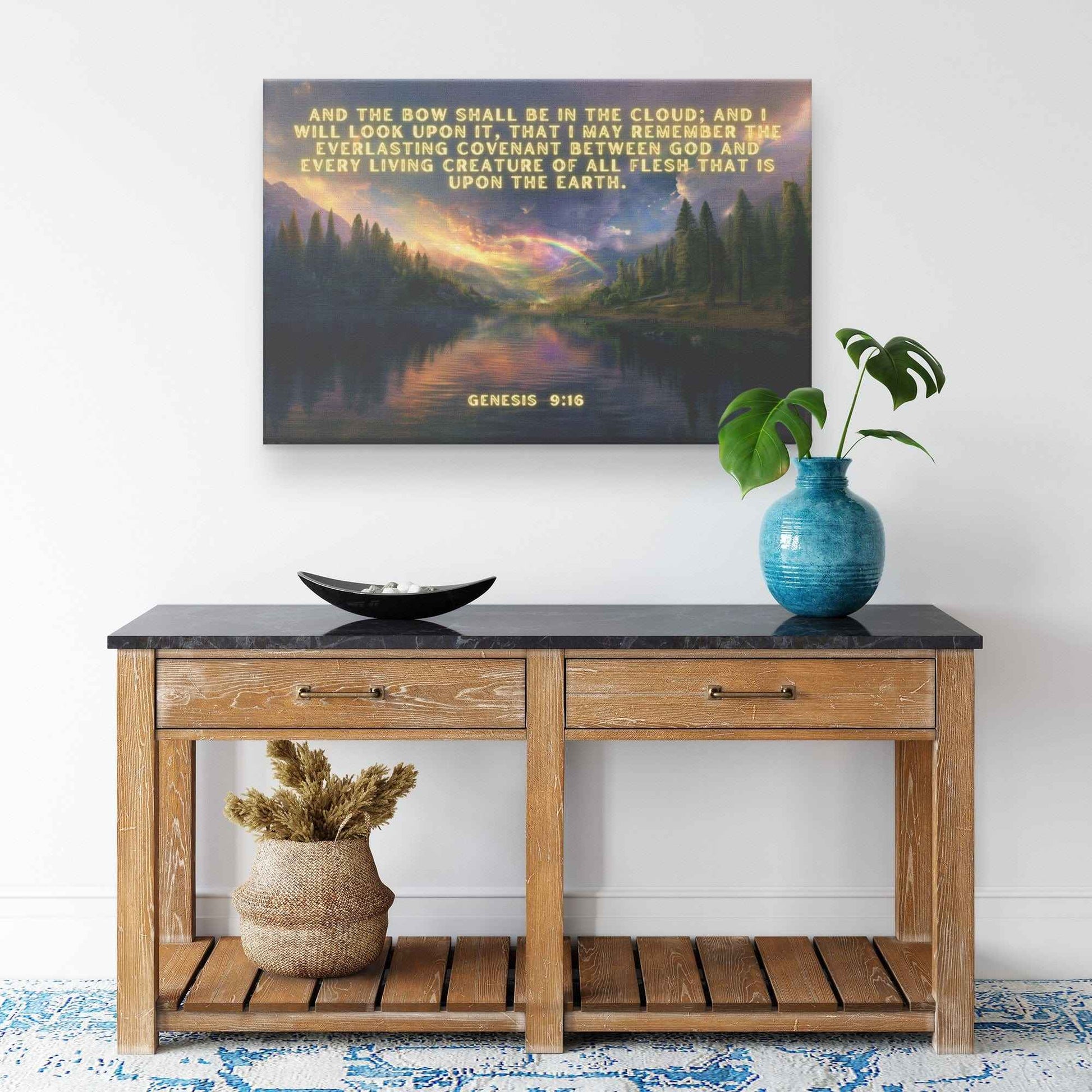 Canvas Art Genesis 916 God and every living creature of all flesh that is upon the earth.