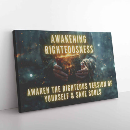 Canvas Art Piece Ministry   Awaken The Righteous Version Of Yourself & Save Souls