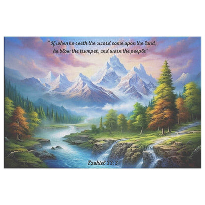 Ezekiel 333 Verse Nature Canvas Wall Art