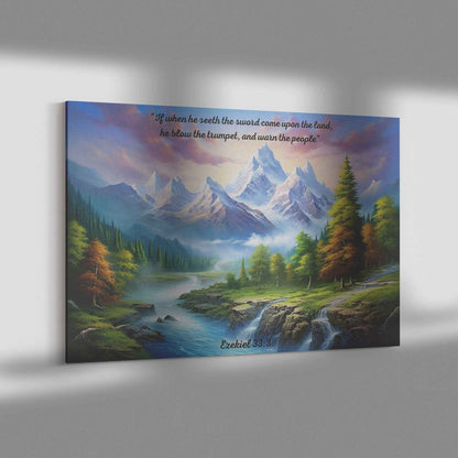 Ezekiel 333 Verse Nature Canvas Wall Art