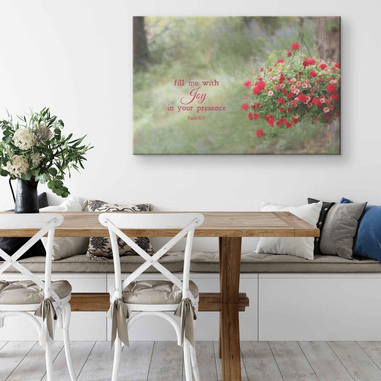 Fill Me With Joy In Your Presence Psalm 1611 Canvas Wall Art