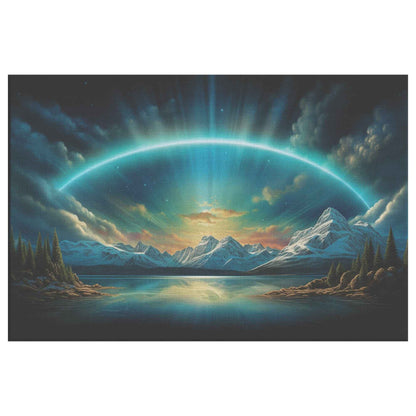Firmament Glow Flat Earth Canvas Art Print