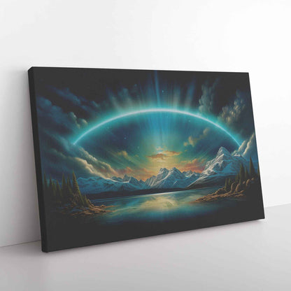 Firmament Glow Flat Earth Canvas Art Print