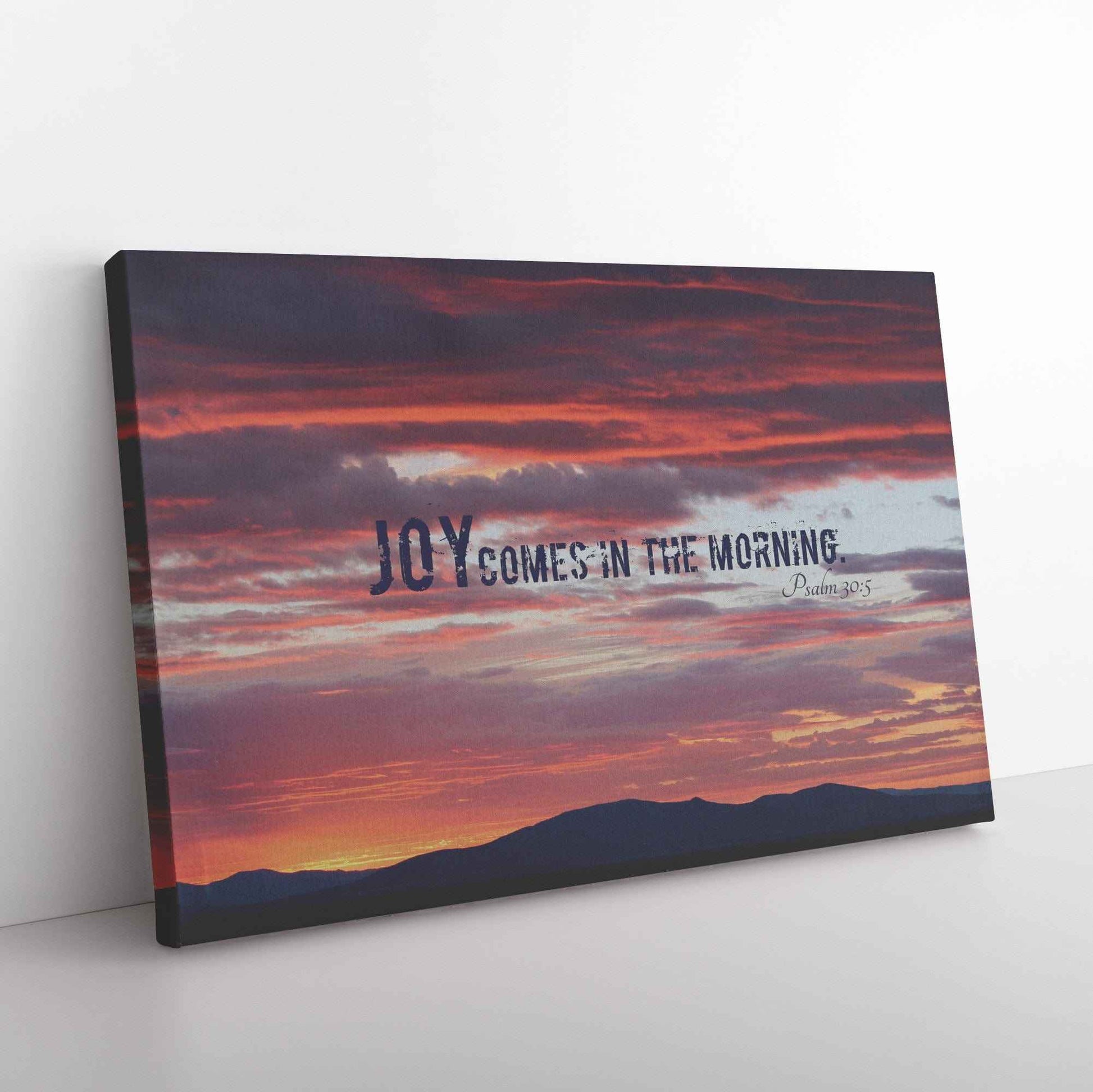 Joy Comes In The Morning Psalm 305 Rectangle Canvas Wall Art