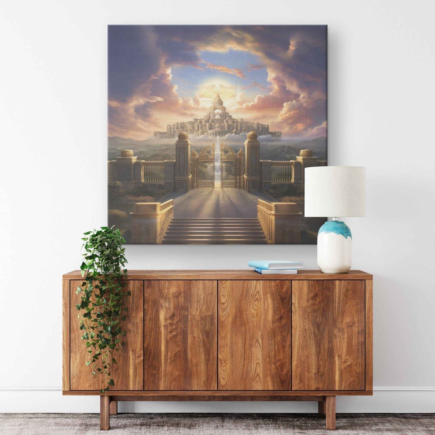 Kingdom Of Heaven Square Canvas Wall Art