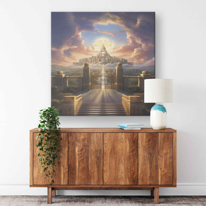 Kingdom Of Heaven Square Canvas Wall Art