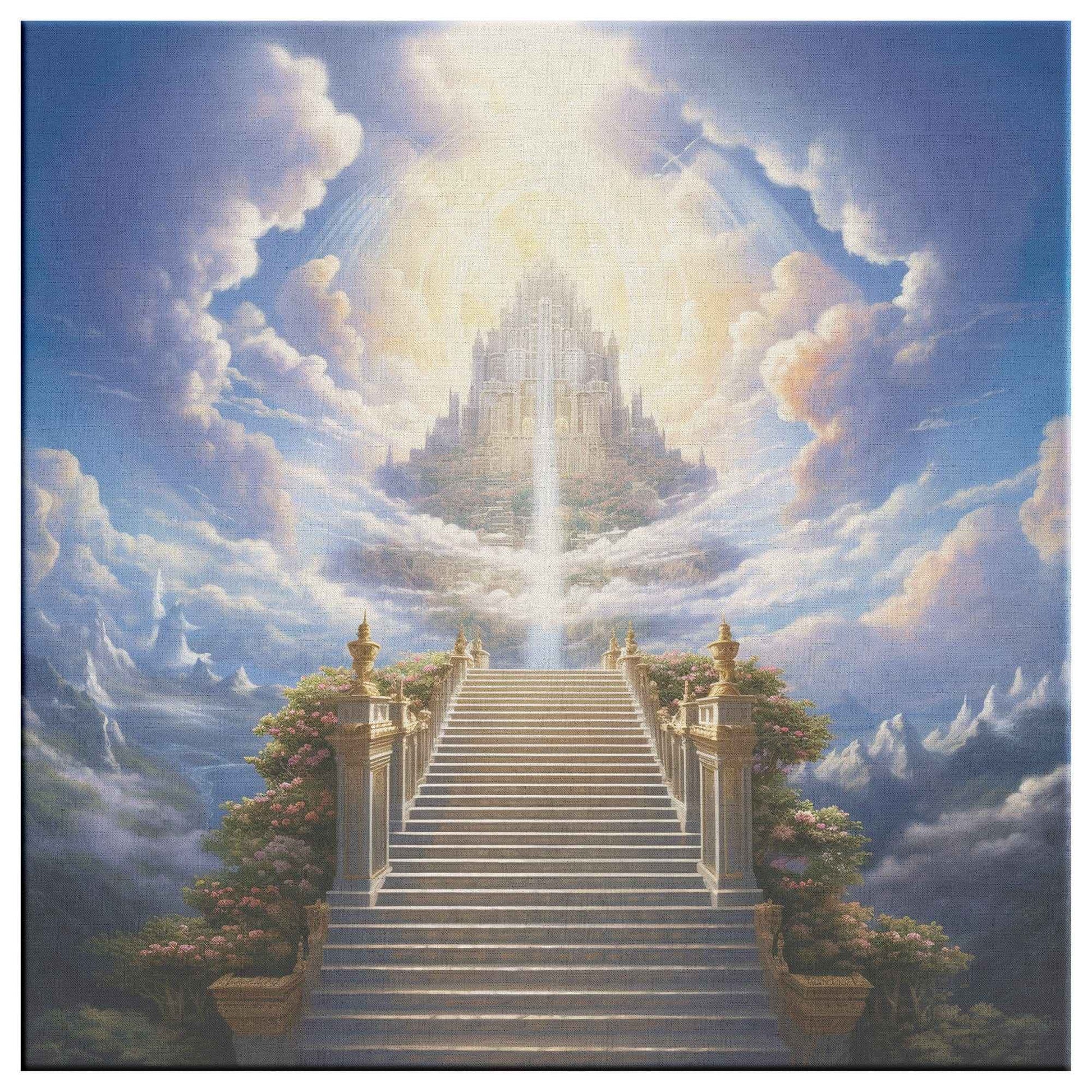 Stairway To The Kingdom Of Heaven Classic Canvas Wall Art