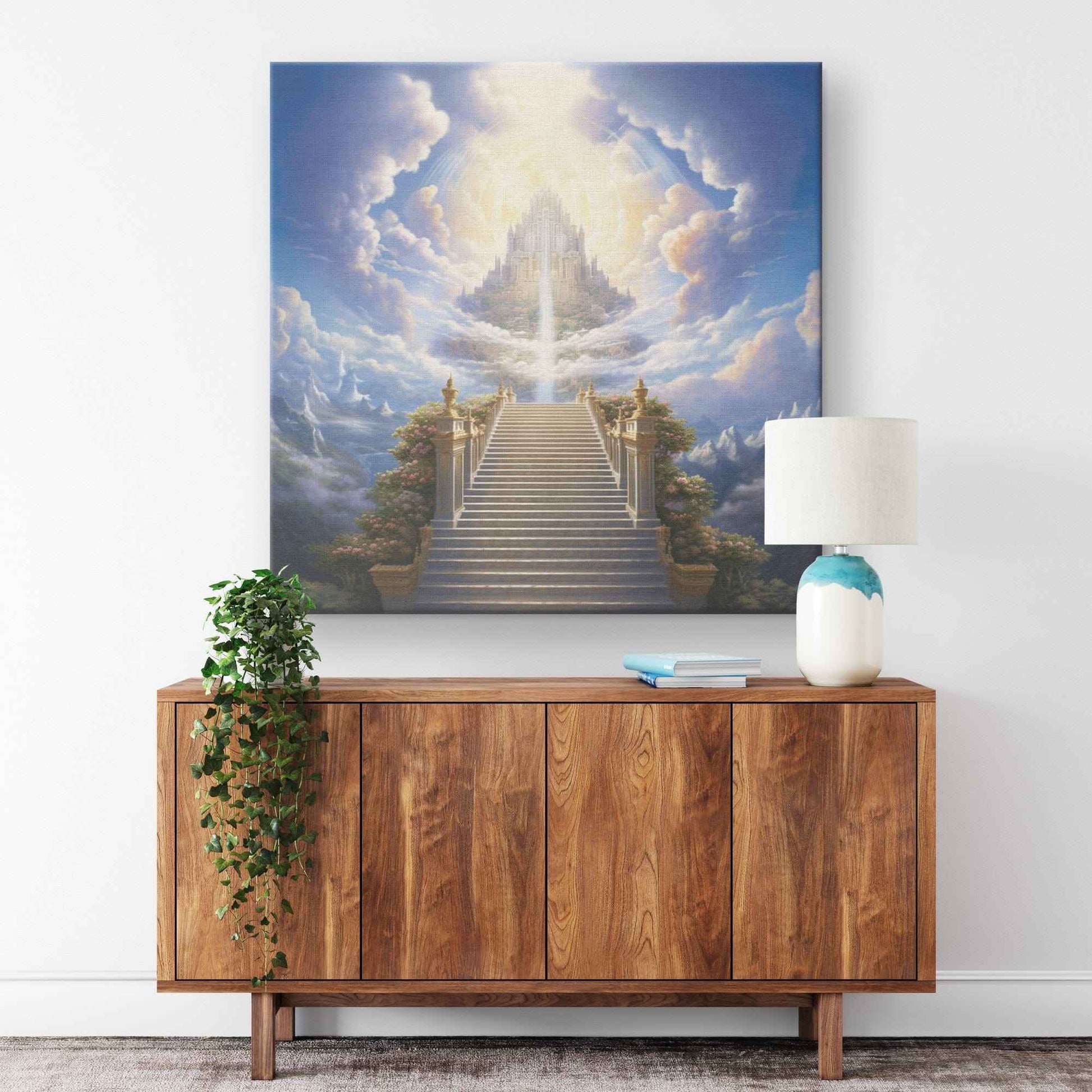 Stairway To The Kingdom Of Heaven Classic Canvas Wall Art