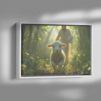 Framed Lamb Dancing In Rain With Justin