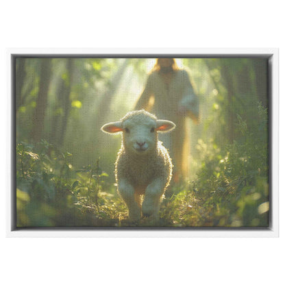 Framed Lamb Dancing In Rain With Justin