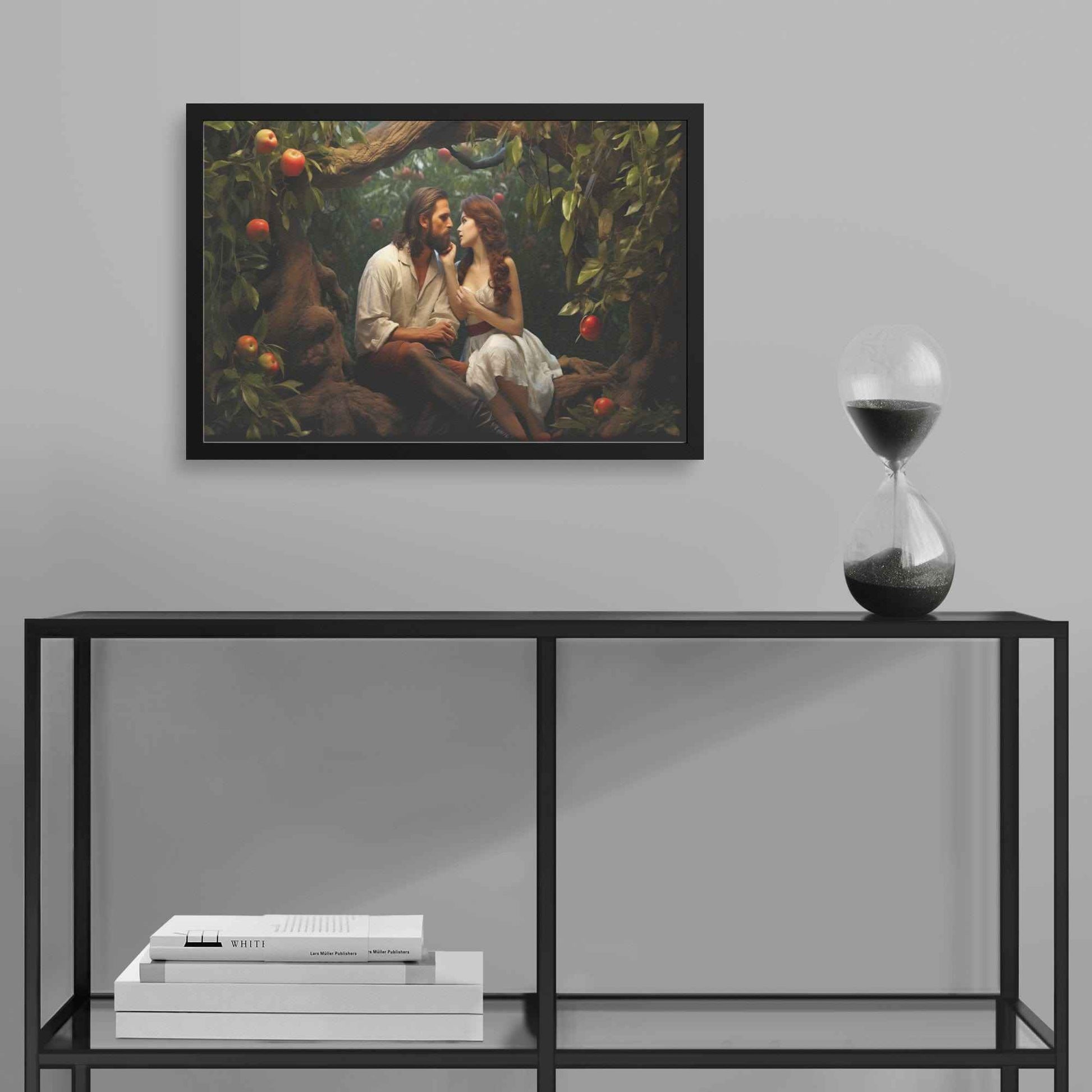 Adam & Even In Love Framed Art Print