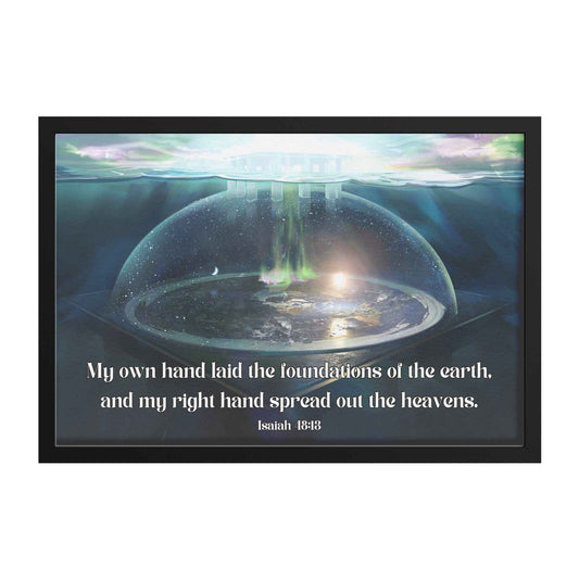 Flat Earth Framed Semi Gloss Art Print