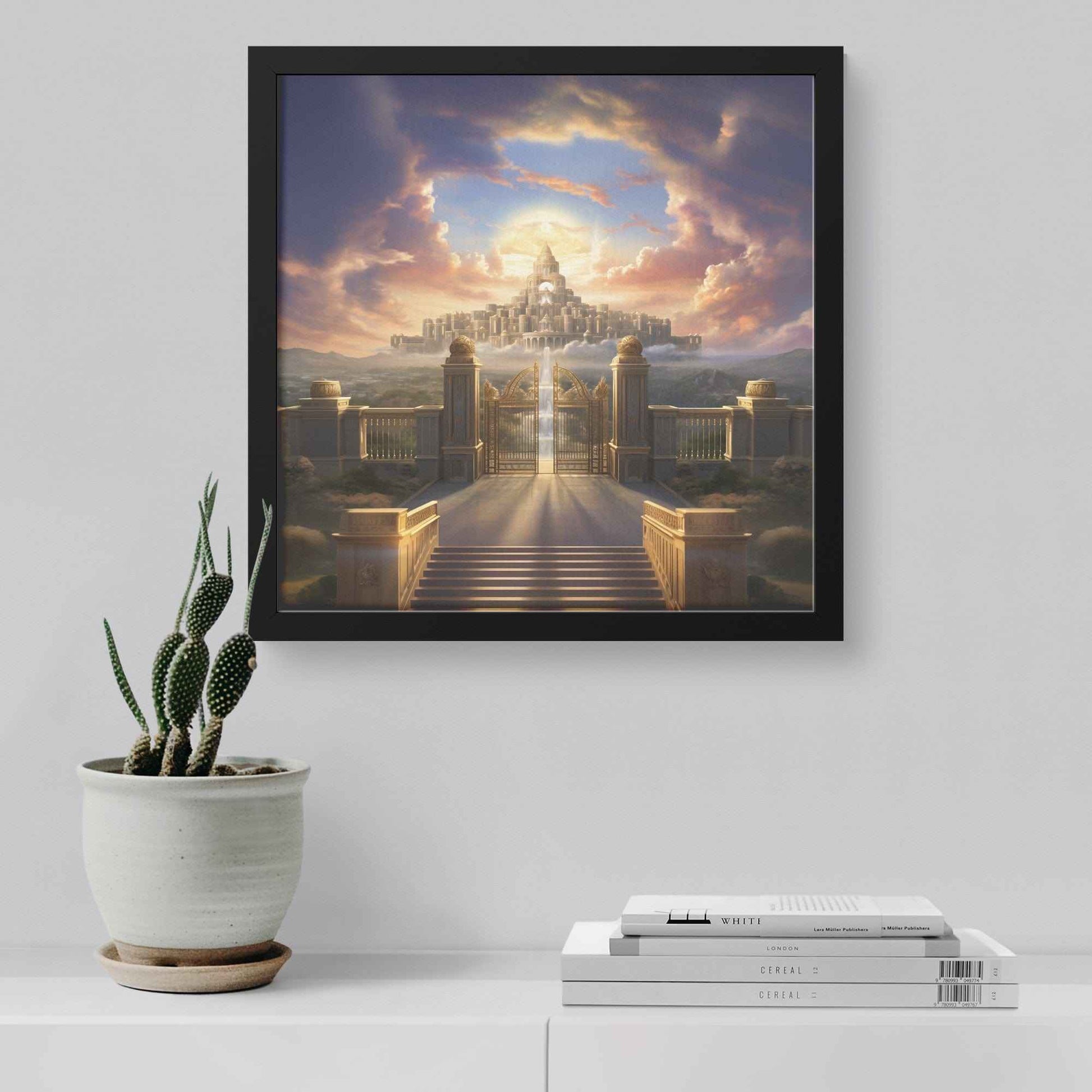 Kingdom Of Heaven Square Framed Wall Art