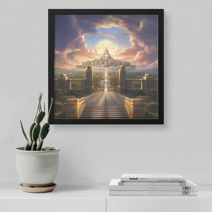 Kingdom Of Heaven Square Framed Wall Art