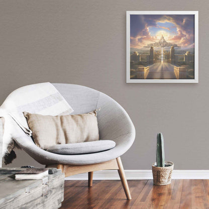 Kingdom Of Heaven Square Framed Wall Art