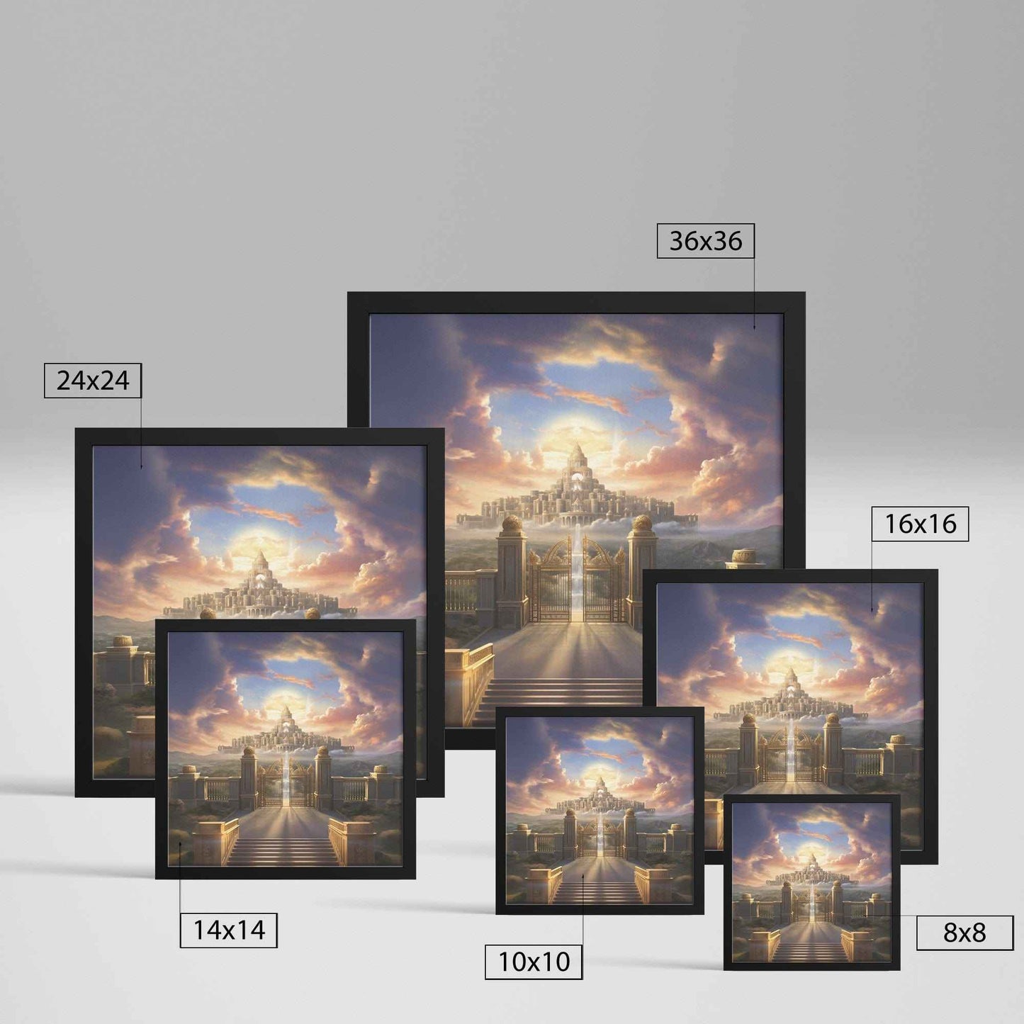 Kingdom Of Heaven Square Framed Wall Art