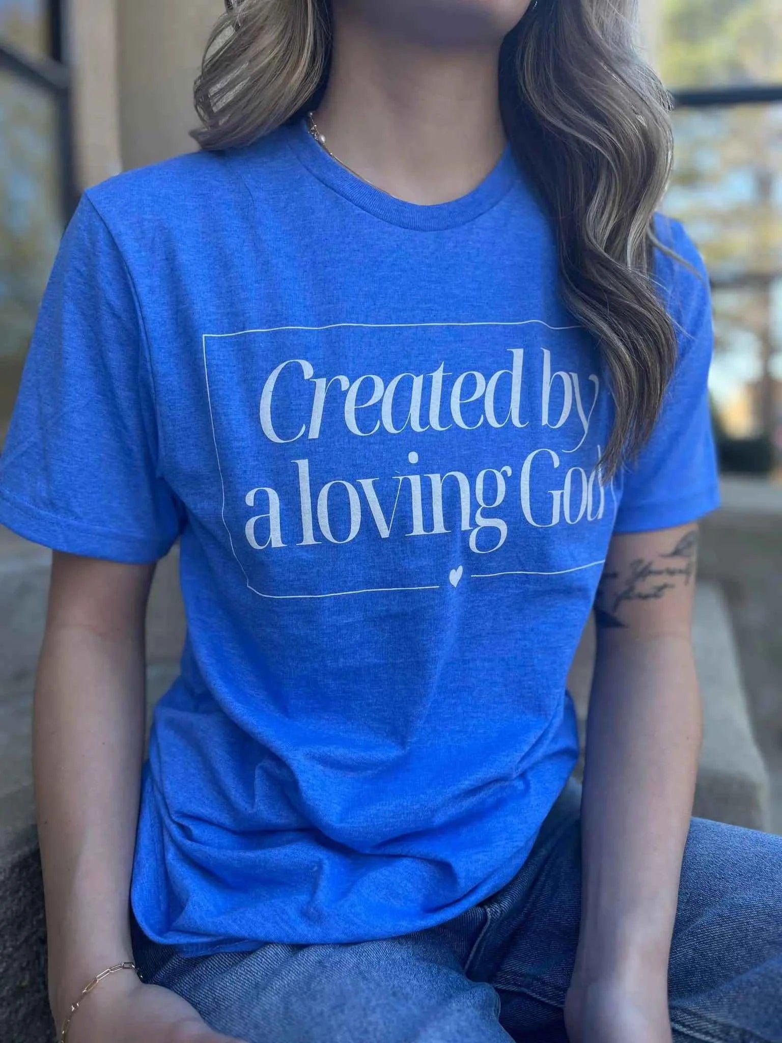 Created A Loving God Tee Shirt Christian Clothing