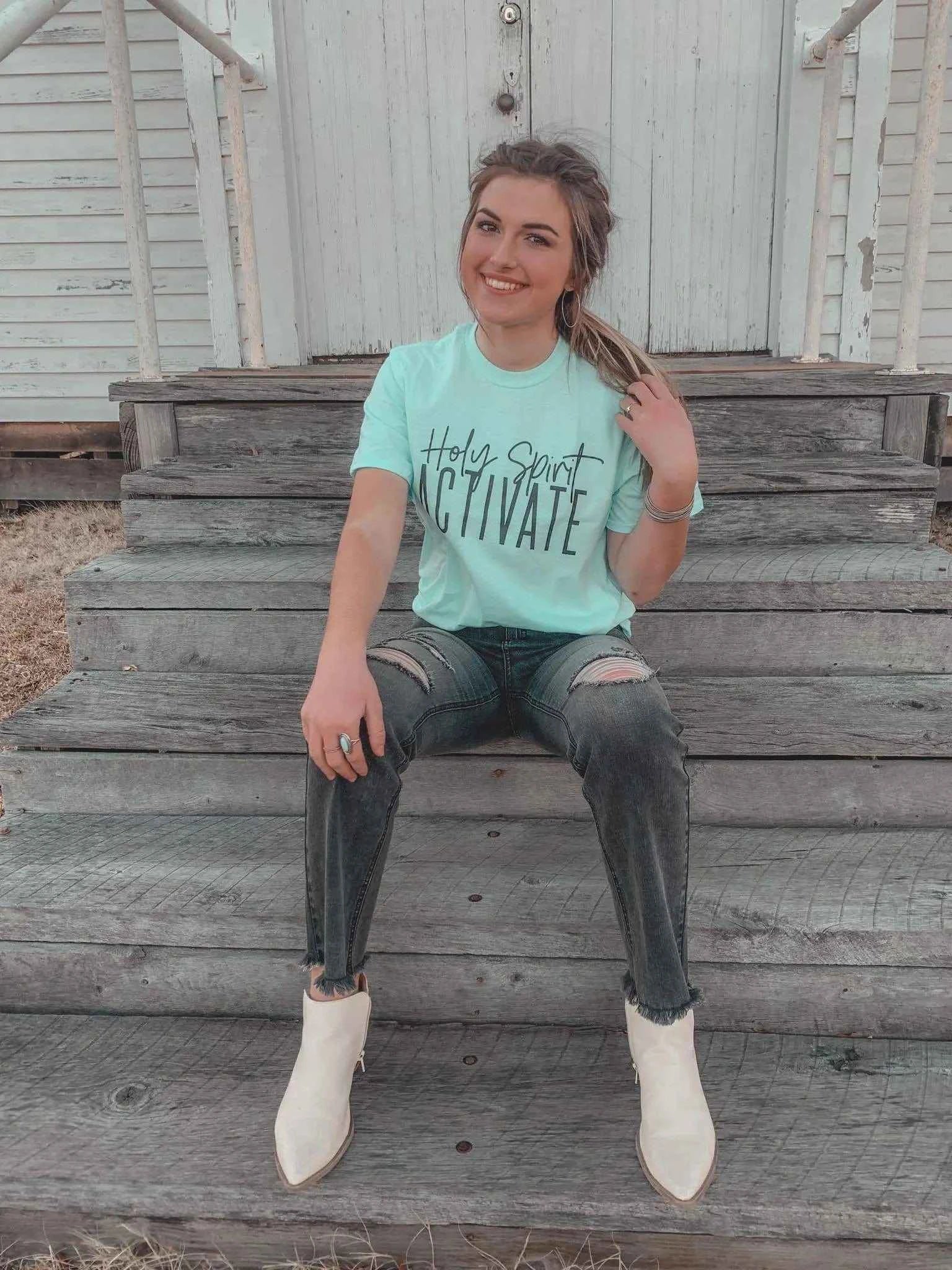 Holy Spirit Activate Tee Christian Clothing T Short