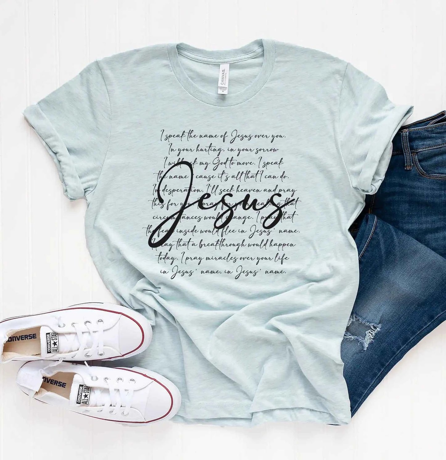 I Speak The Name of Jesus Christian Clothing T Shirt