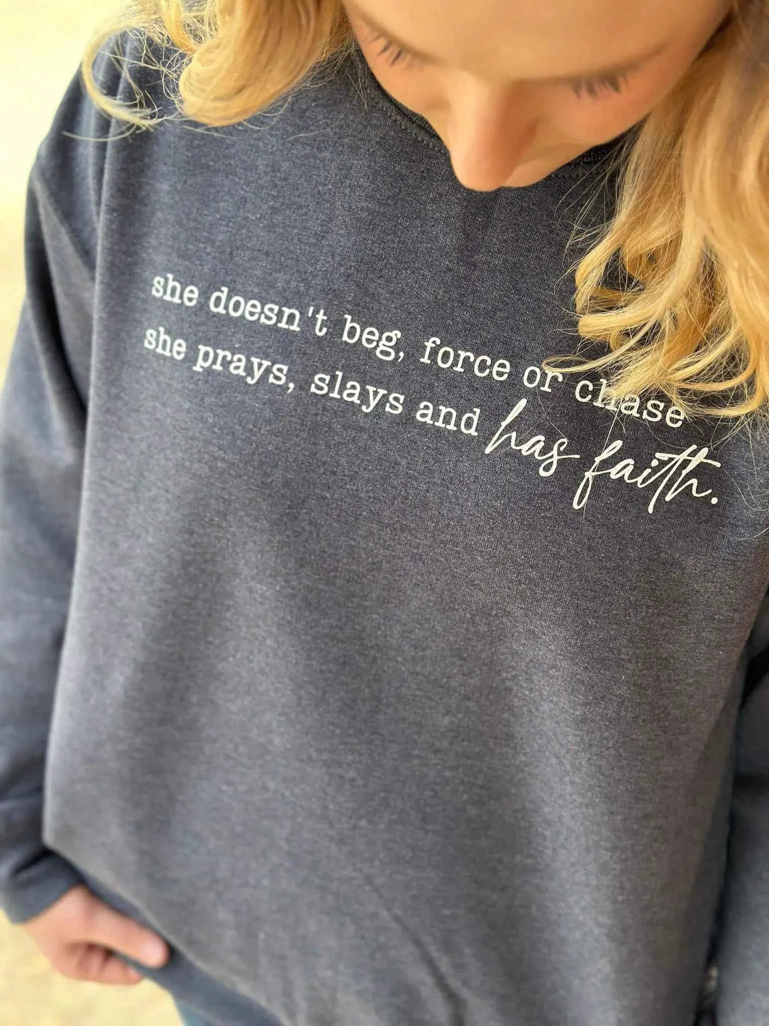She Has Christian Faith Sweatshirt