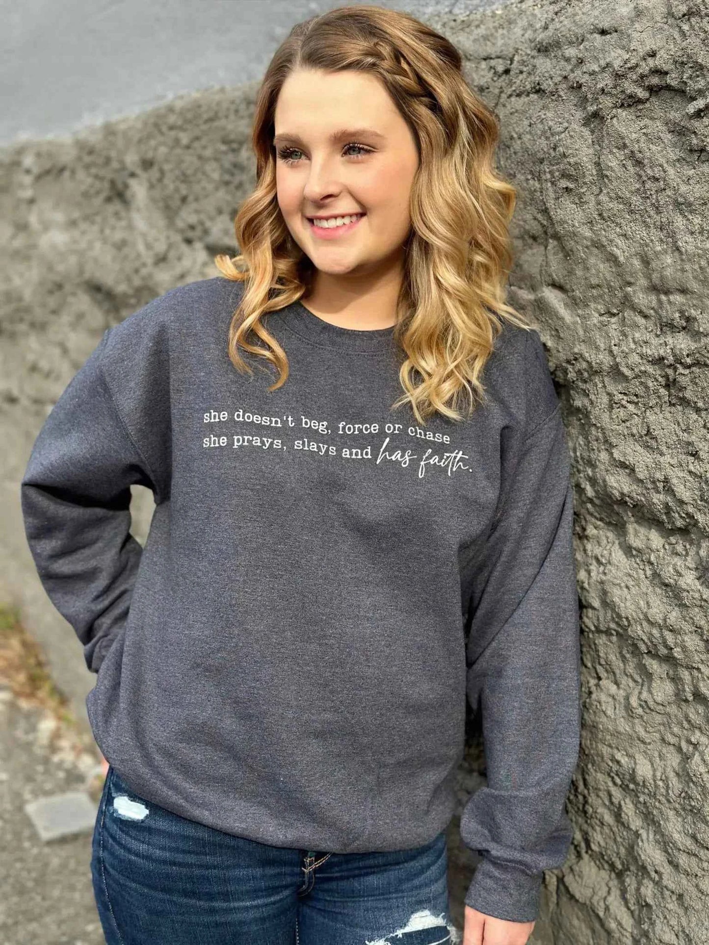 She Has Christian Faith Sweatshirt