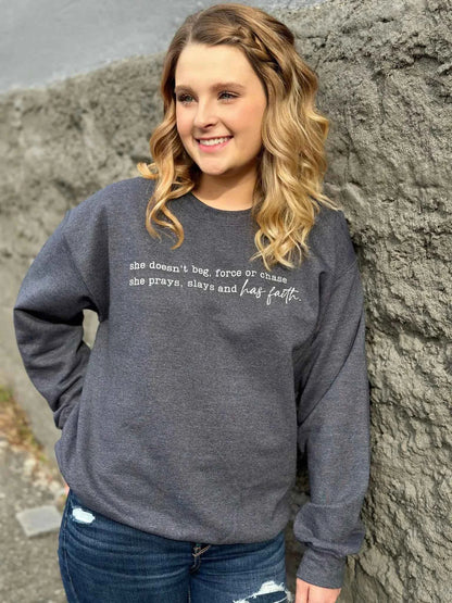 She Has Christian Faith Sweatshirt
